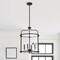 Nuvo Yorktown 4-Light Pendant - Matte Black Finish - Clear Glass 60/7946 - alternate 6